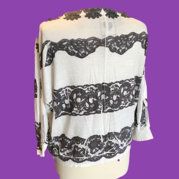 LOVE COUTURE CARDIGAN WHITE OFF SIZE L - Picture 2 of 8